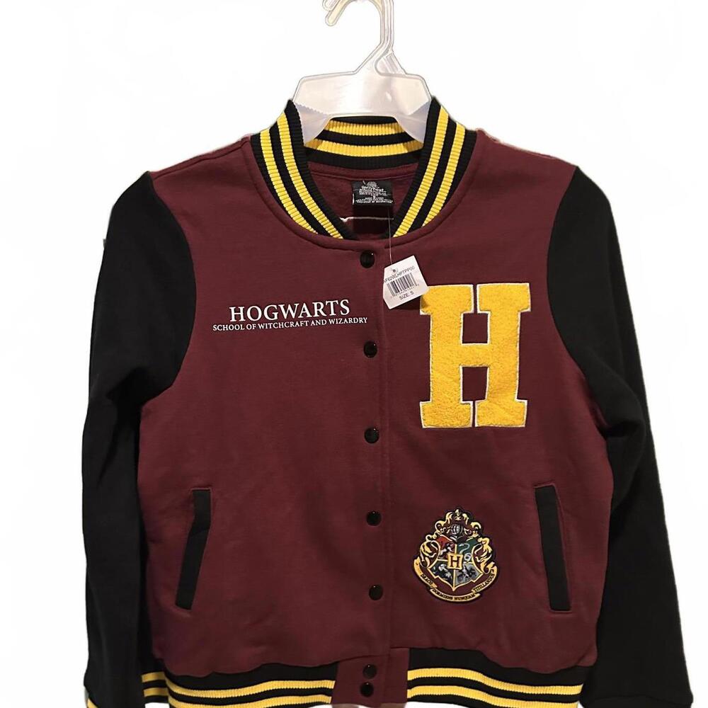 NWT Harry Potter Wizarding World Hogwarts Varsity Jacket - Youth S